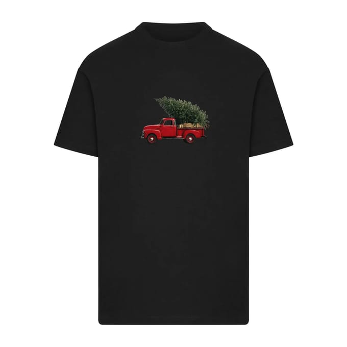 Mister Tee - Christmas Tree Pickup Heren Tshirt - S - Zwart
