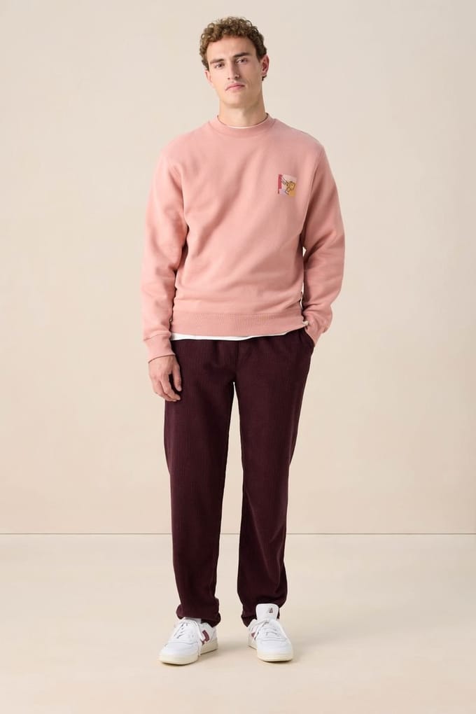 Sissy-Boy - Donkerbruine corduroy mid-rise broek