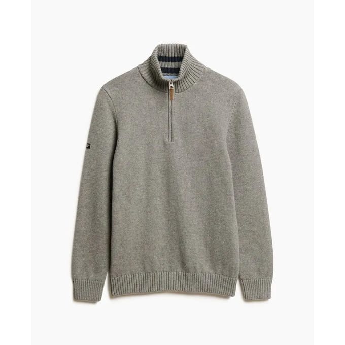 Trui met ritskraag Superdry Classics Henley