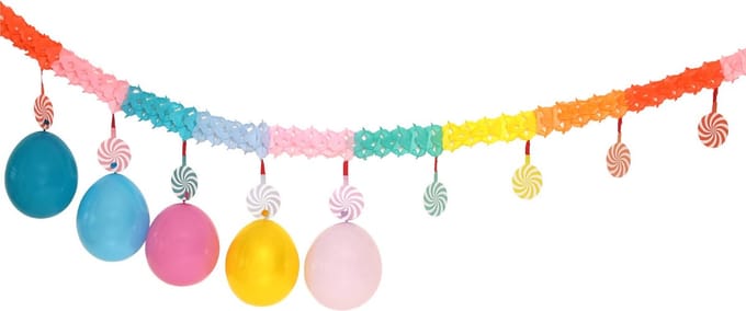 Folat - Slinger met Onderhangers Pastel - 6 meter