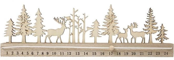 Creativ Company Houten Advent Kalender 40x3,6x12 cm
