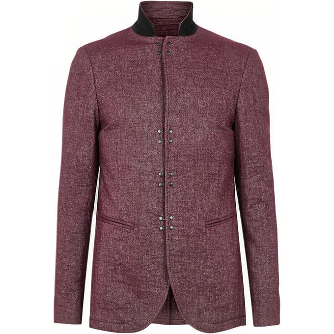 John Varvatos Slim Fit Notch Lapel Jacket With A Hook Oxblood Size: 54 | Light Jackets Outlet | Heren |