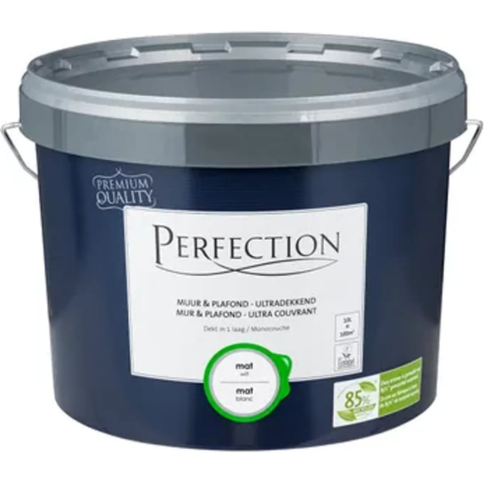 Perfection Muur & Plafond Muurverf - Mat - Wit - 10l