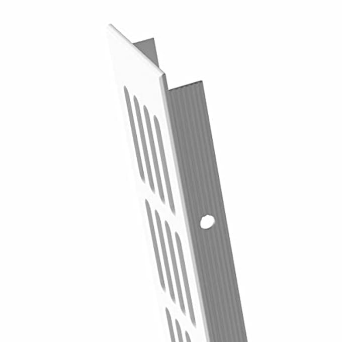 Ventilatierooster Wit RAL9016 60 mm - Aluminium Gepodercoat voor Badkamerventilatie