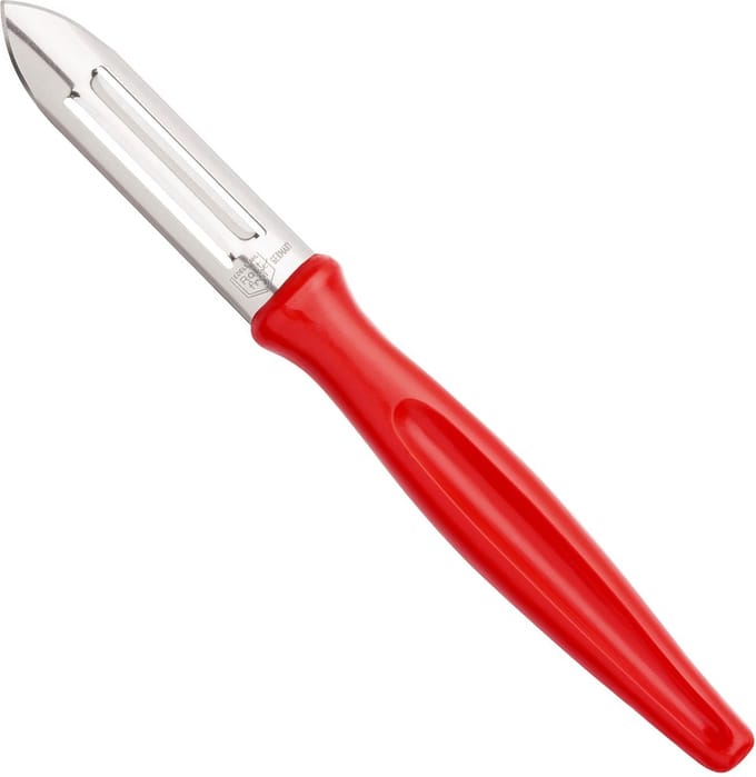 RÖR Solingen Dunschiller – RVS – Lemmet 6 cm – Heft Kunststof Rood
