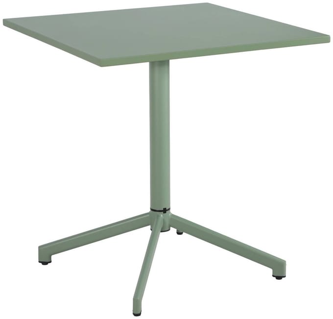 sweeek - Opklapbare vierkante bistro tuintafel staal 2 zitplaatsen 70 cm - chiara