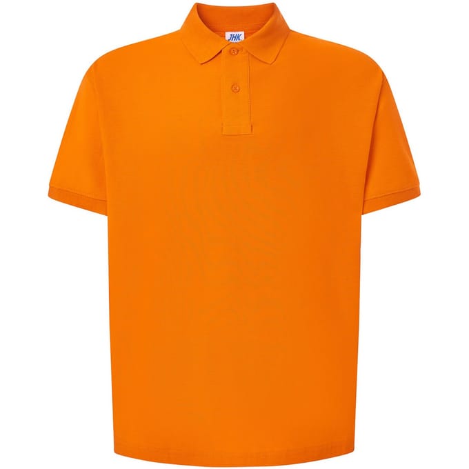 JHK Heren Pique Regular Poloshirt (Oranje)