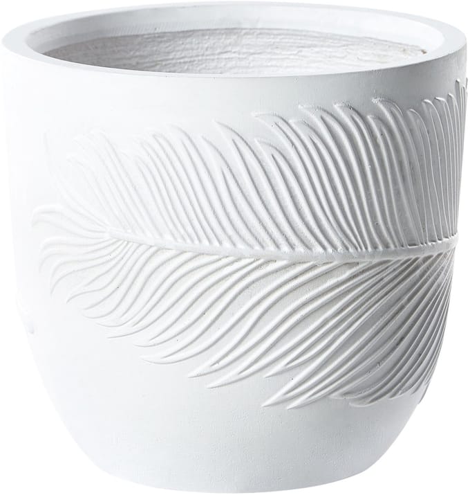 FTERO - Bloempot - Gebroken wit - 35 x 35 x 33 cm - Kleivezel