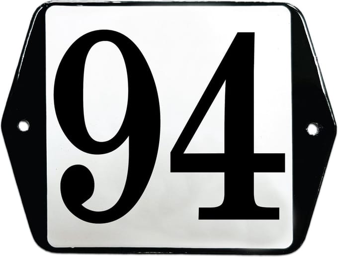 Emaille huisummer model oor - 94
