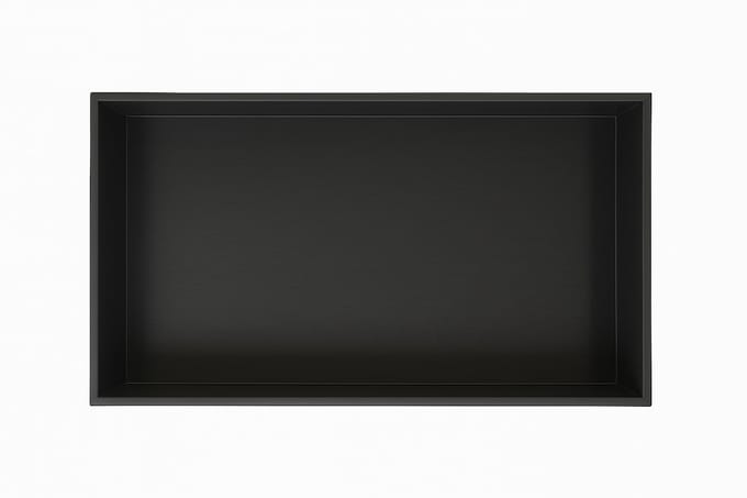 Profielenloods - Inbouwnis Zwart 60 x 30 x 8,5cm - RVS