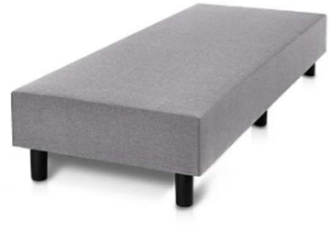Nessa® - 80x210- Boxspring Deluxe Bonell - Grijs - Geveerde Boxspring