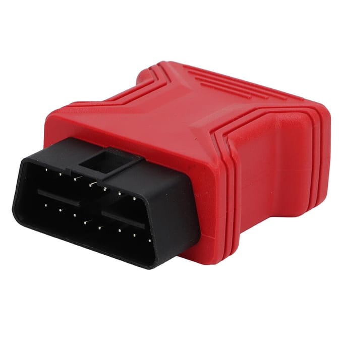OBD2 16-pins adapter connector vervanging voor X100 PRO X100 PRO2 X100 PAD X100 PAD2 EZ400 PRO EZ500 red