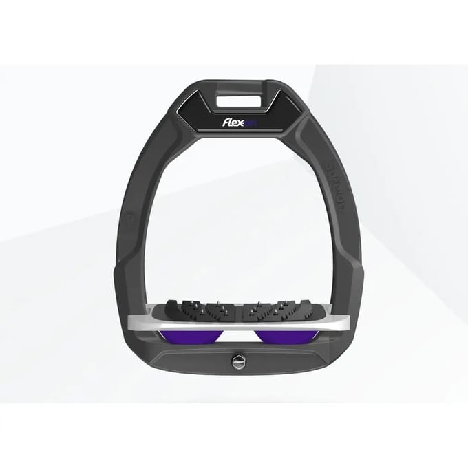 Veiligheid stijgbeugels Ingelend Ultra Grip Antraciet/Grijs/Paarse Flex-On Safe-On