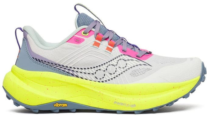 Saucony | Xodus Ultra 4 | Trailschoenen | Dames | White / Citron | 38.5 -