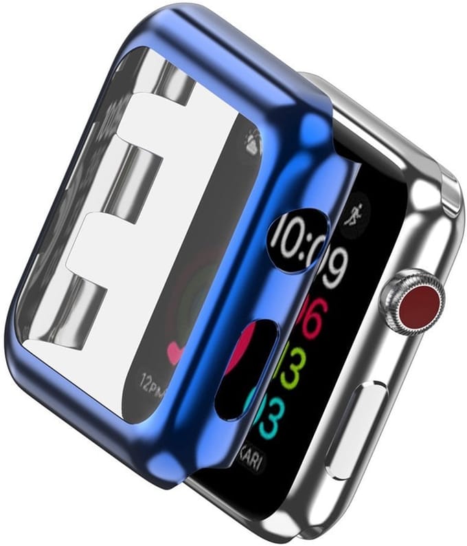 Case cover - Apple Watch Series 2 42mm - blauw - 4H bescherming