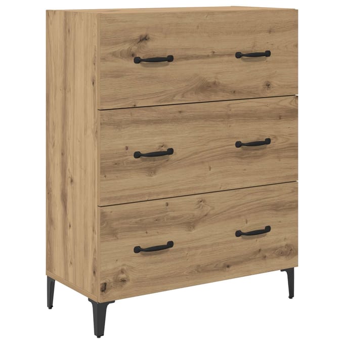 vidaXL Dressoir Artisan Eiken 69,5 x 34 x 90 cm