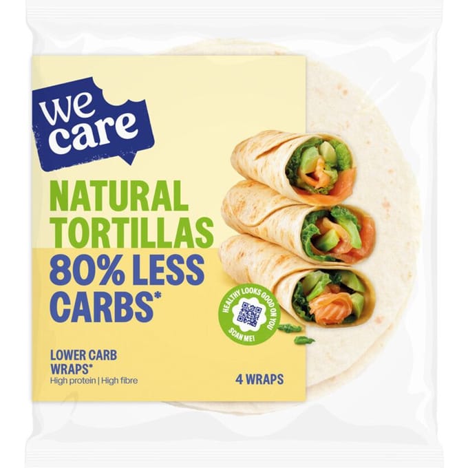 WeCare Lower Carb Tortillas Naturel - 160 gr