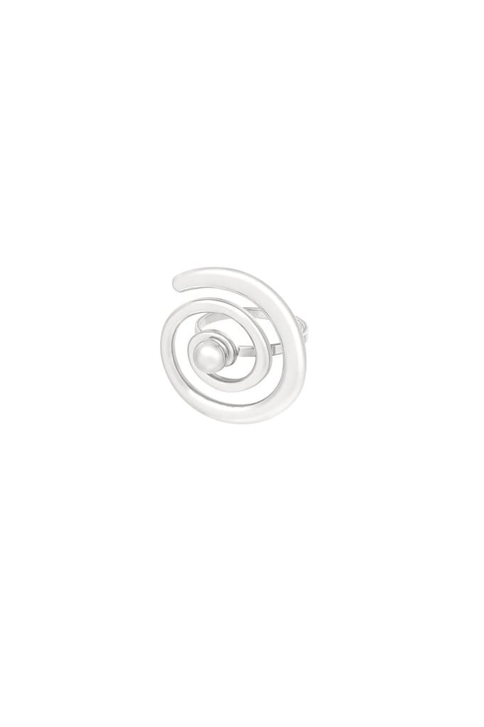 Bijoutheek Ring (Sieraad) Spiral Dot One Size Zilver