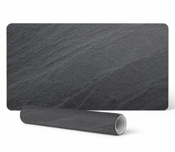 Antislip muis- en toetsenbordmat, steenstructuur, 90x45 cm