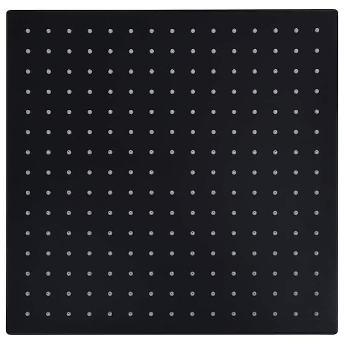 vidaXL - Regendouchekop - vierkant - 40x40 - cm - roestvrij - staal - zwart