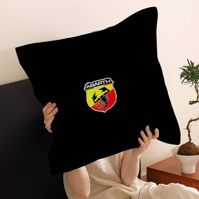 A-Abarth Kussensloop Auto Plaid Kussensloop Voor Bank Auto Kerstcadeau 40x40cm 45x45cm 45x45cm