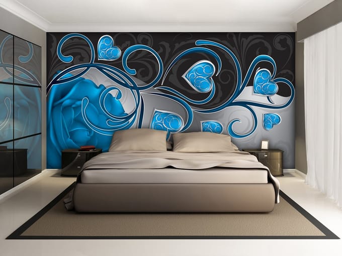 Poster | Blauw | 104 x 70,5 cm