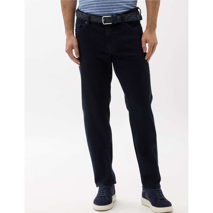 Eurex Heren Jeans  Style LUKE BLUE BLACK, denim donkerblauw, maat 355U