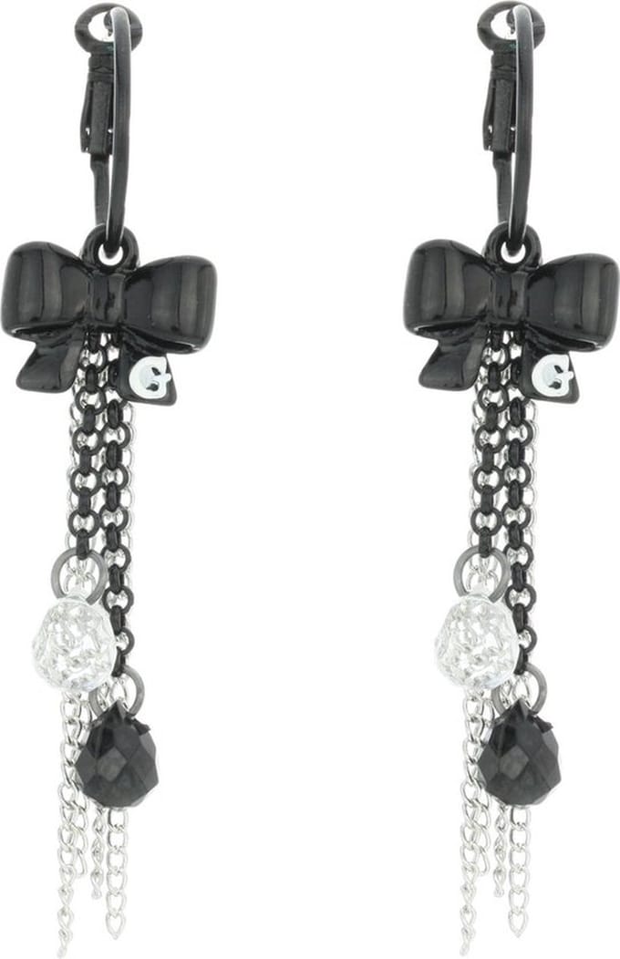 Behave - Oorbellen - Dames - Zwart - Statement - Met Strik