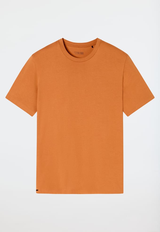Shirt met korte mouwen, whiskykleurig - Mix+ Relax 48