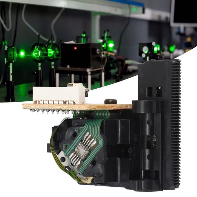 Tête laser Objectif bleu avec manchon en cuivre Excitation électrique continue à basse vitesse