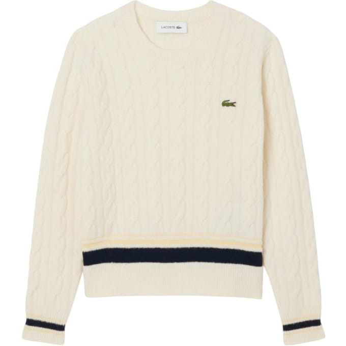 Breikleding voor dames Lacoste - pullover - white