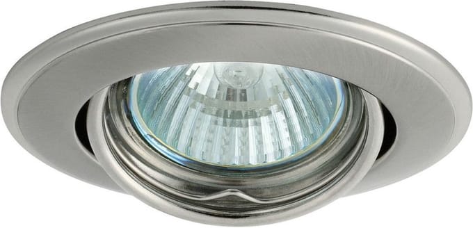 Kanlux HORN Inbouwspot Rond Zilver Geborsteld Kantelbaar
