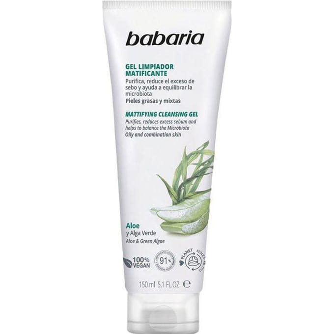 Babaria Aloe &amp; Green Alga Matifying Facial Cleansing Gel 150 ml