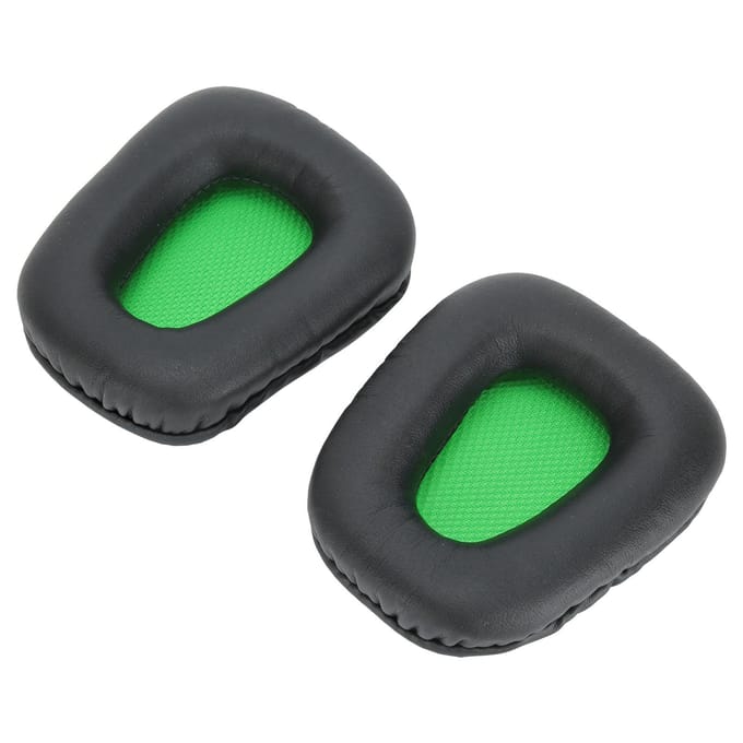 2 stuks Headset Oorkussen Schuimhoes Kussen Groen en Zwart Vervanging voor Razer Electra 7.1 2.2 green