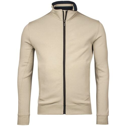 Baileys Vest Uni Color Sweat Cardigan Zip Misty Green / male