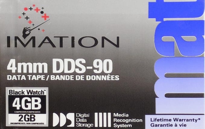 Imation DDS-90 / DAT audiocassette 180 minuten (Digital Audio Tape)
