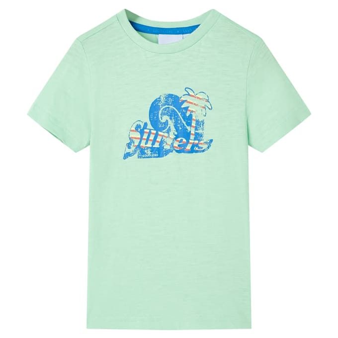 vidaXL - Kindershirt - 128 - lichtgroen