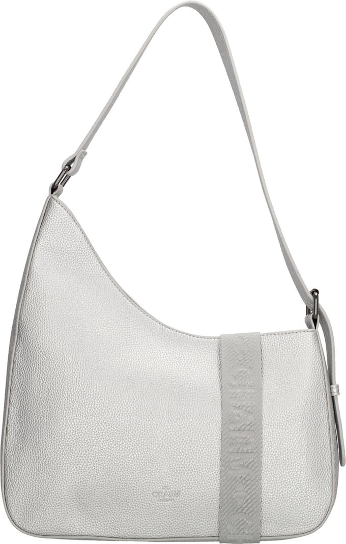 Charm London Montmartre Schoudertas -Trendy Asymmetrisch Model - Zilver