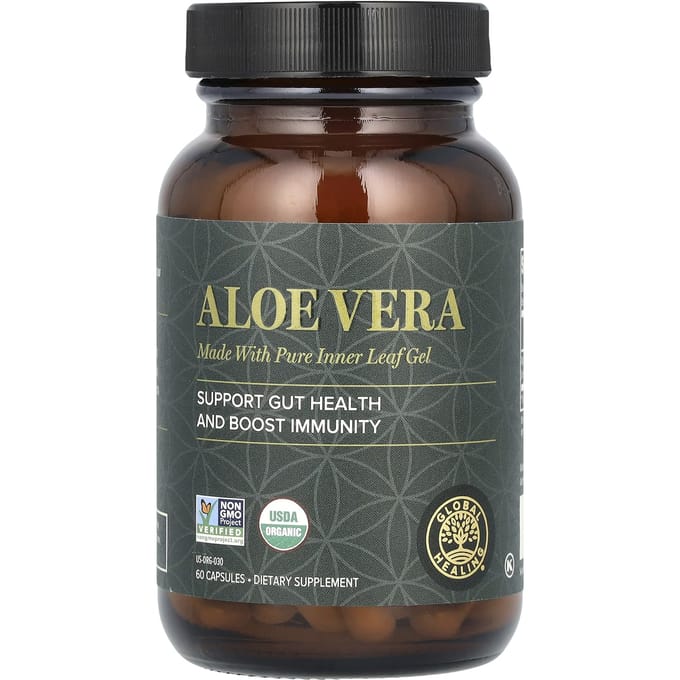 Aloe Vera, 60 Gélules (180 mg par gélule)