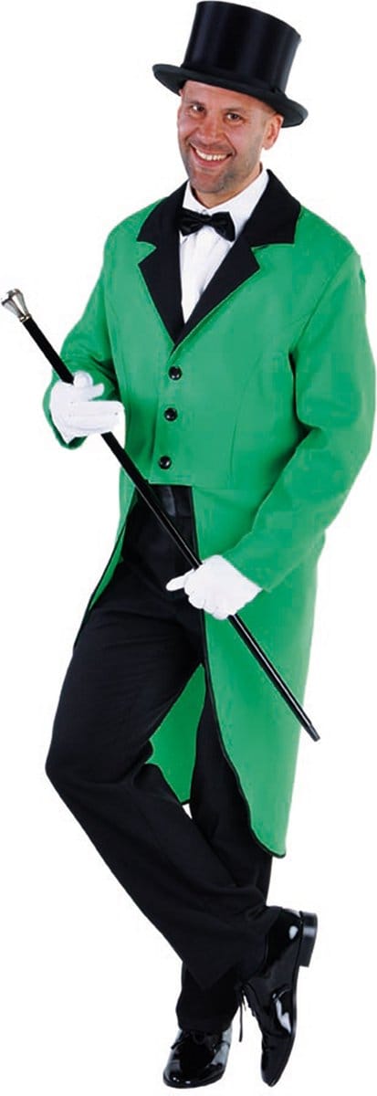 Magic Design Slipjas Cabaret Heren Polyester Groen Maat S
