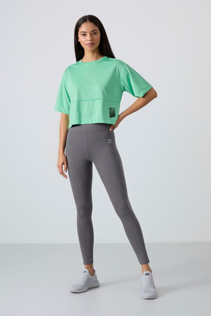 Hoge Taille Katoen Elasthaan Leggings