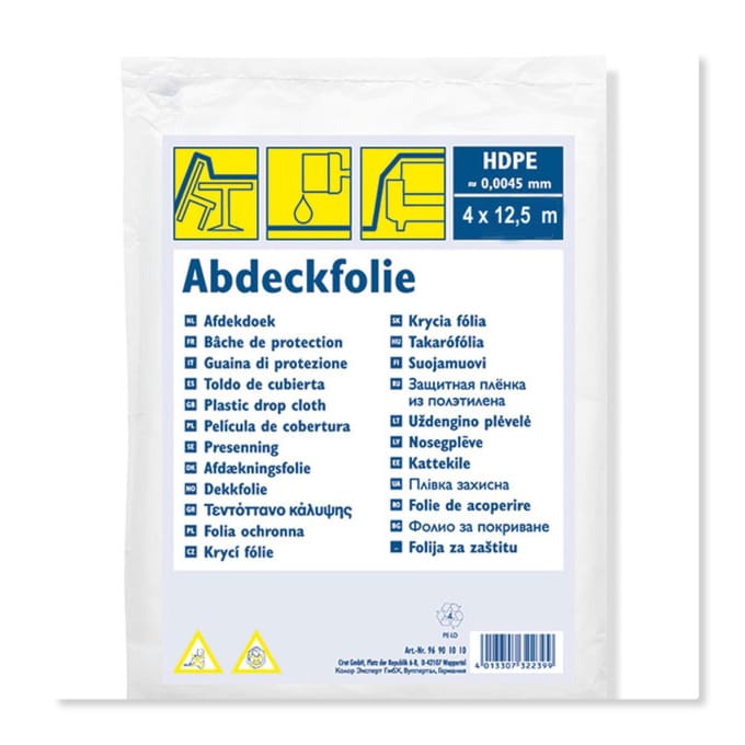 Color Expert Afdekfolie HDPE 0,005 mm - 4x12,5 meter