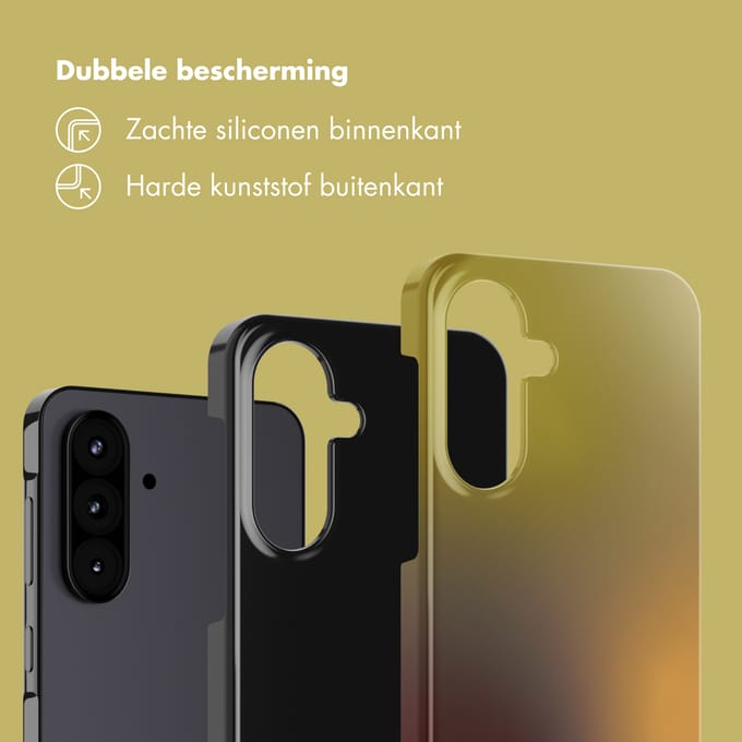 Selencia Vivid Backcover voor de Samsung Galaxy A57 (5G) - Gradient Olive Dust