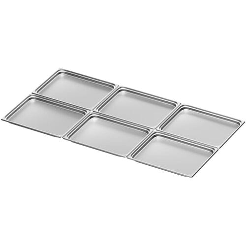 GGM Gastro (6 Stück) Edelstahl-Behälter GN 2/1 - Höhe: 40mm