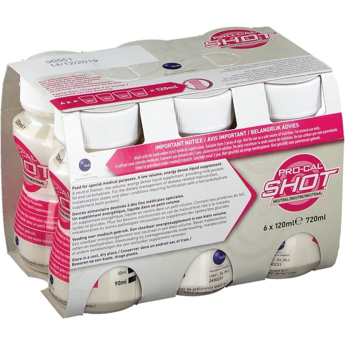 Pro-Cal Shot Neutraal 6x120 Drinkbare oplossing