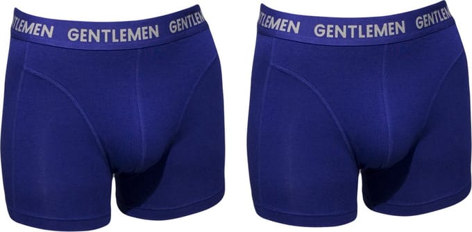 Gentlemen - 2-pak heren boxershorts exclusive - navy - maat M