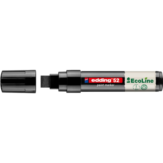 Paintmarker edding 52 EcoLine op waterbasis 4-15mm zwart