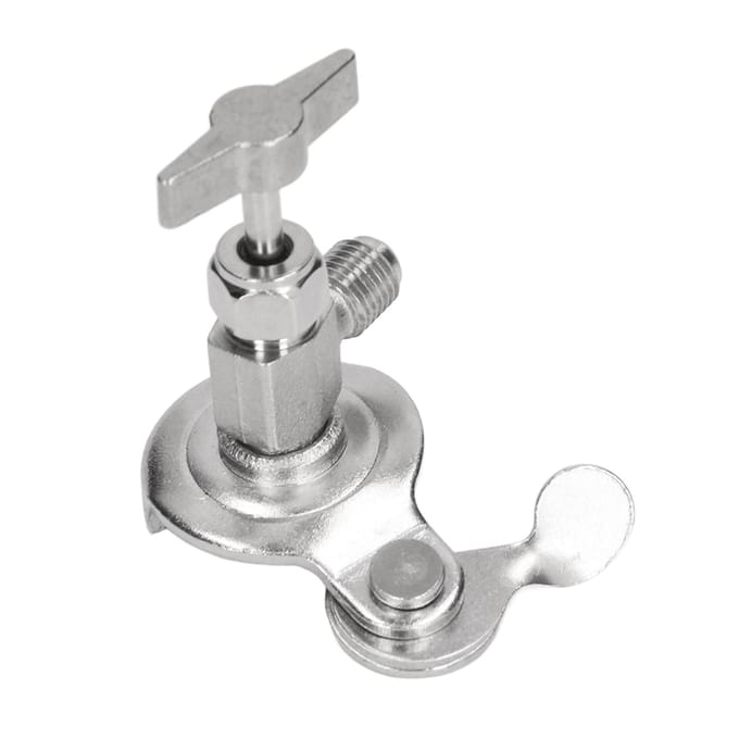 R134A Blikkraan Dispenseerventiel Flessenopener Universeel Koudemiddel Dispenseerventiel Gereedschap voor R12 R22 gray
