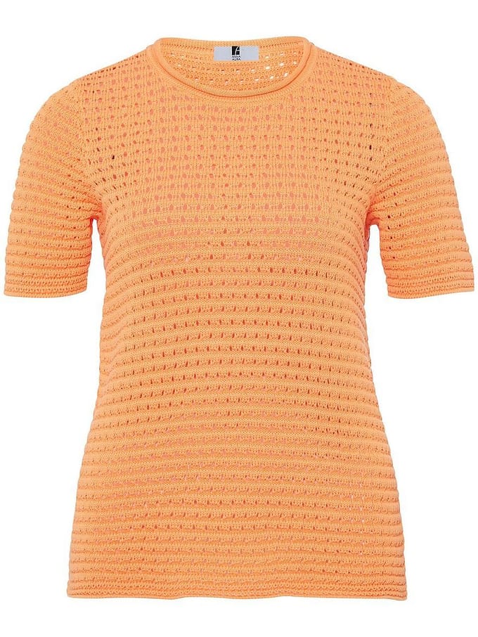 Trui ronde hals Van Anna Aura oranje