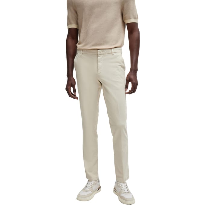 Boss Kaito1 casual chino's voor heren (Wit)